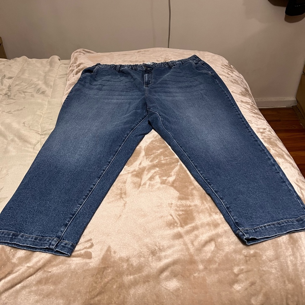 Lane Bryant size 22 medium denim high rise jeans.
